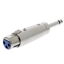 Adapter priklj. XLR utic.-6.3mm mo. utik.XLR-3FJPM