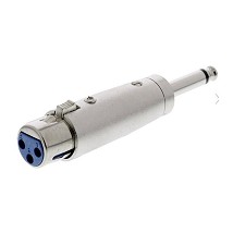 Adapter priklj. XLR utik. 6.3mm mo. utik. XLR-3MJPM