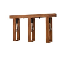 311011-3 OAK Luster drveni pravougaoni 3xE27 Hrast