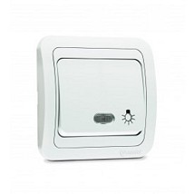 Taster svetla sa indikacijom mimoza sivi Makel