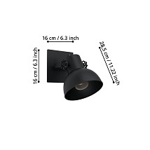 ZIDNA SPOT LAMPA 1XE27 BARNSTAPLE 1 43431 EGLO