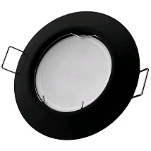 Rozetna GU10 crna convex