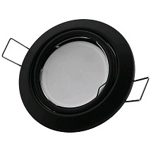 Rozetna GU10 pokretna crna convex