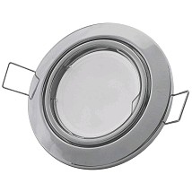 Rozetna GU10 pokretna hrom convex