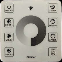 DIMER ZA ADRESABILNE RUNNING DIGITALNE LED TRAKE RF ZIDNI 5 24V 3200 26 MODE