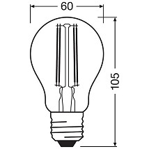 LED SIJALICA FILAMENT E27 6W WW 2700K DIMABILNA WIFI LEDVANCE