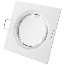 Rozetna GU10 kvadrat pokretna bela