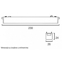 48V 10W ŠINSKA SLIM RASVETA MAGNETNA BELA LED26 BBLINK (650075)