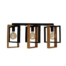 312075-3 OAK-BK Luster drveni pravougaoni 3XE27 nosac-metal3