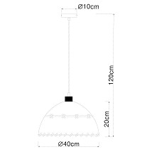 VISILICA 1XE27 REX 15442H1 GLOBO