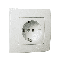 Prikljucnica dvopolna suko II Kare natural Lilium