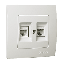 Kompjuterska prikljucnica dupla UTP Kare natural