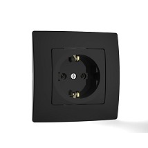 Prikljucnica dvopolna suko II--K.N. crno