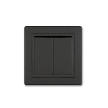 PRESTIGE Sklopka serijska 10A 250V Crna Soft