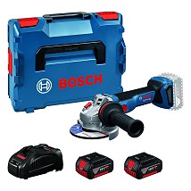 Bosch GWS 18V-11, 2 x 5.0Ah baterija + Brzi punjač + L-BOXX 136,  Akumulatorska ugaona brusilica