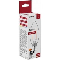 LED Filament sveca 6W E14 NW 4000K visok lumen