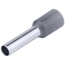 Izol. zavrsna caura 4mm2 L=19.5mm Siva (hilzna)