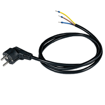 Prikljucni kabl sa hilznama 3x2.5mm2 1.5m crni