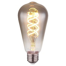 LED SIJALICA FILAMENT E27 ST64 6.5W 2000K DIMABILNA SMOKE GLOBO