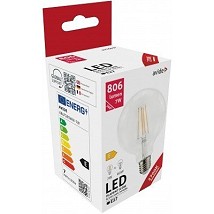 LED Filament lopta G95 7W E27 WW 2700K 506lm
