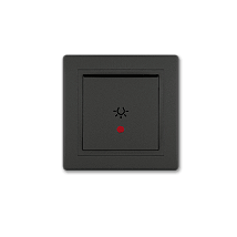 PRESTIGE Taster sklopka za svetlo s indik 10A 250V Crna Soft