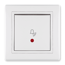 PRESTIGE taster za zvono sa indikacijom 10A beli 610I.00