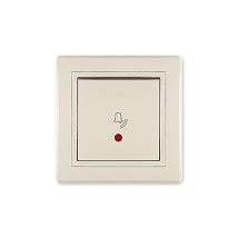 PRESTIGE Taster sklopka za zvono sa ind. krem