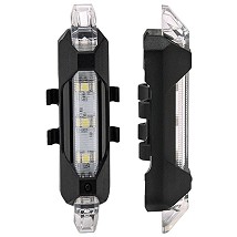 Lampa za bicikle punjiva 2W 50lm plastik bela IP54