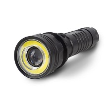 Dzepna lampa Zoom punjiva Aluminijum 10W crna