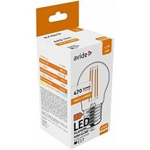 LED Filament lopta Mini 4.5W E27 NW 4000K 470lm
