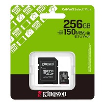 Kingston Micro SD 256GB + SD adapter Canvas Select Plus SDCS3
