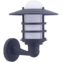 Fenjer zidna lampa Hermosa 1xE27 IP44 Crna na gore