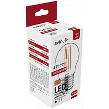 LED Filament lopta Mini 4.5W E27 WW 2700K 470lm