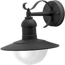 Fenjer zidna lampa Imperial 1xE27 Crna IP44 240x270mm