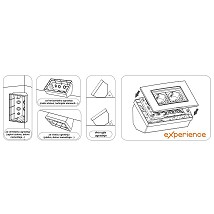 EXP Kutija nadgradna ugaona 4M bela