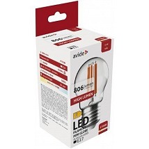 LED Filament lopta Mini 6.5W E27 WW 2700K 806lm