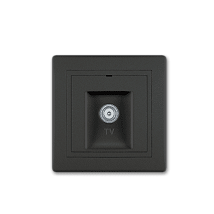 PRESTIGE Priklj. antenska TV zavrsna individ. Crna Soft