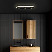 21W LED PLAFONJERA WW TOPLO BELA VESTA 476 CRNA BBLINK 3000K