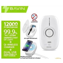Bavin Sterilizator/ Power Bank 12000mAh/Wireless punjač 10w bela - PC080