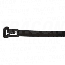 Razveziva vezica kablova crna 250×7.6mm. D=10-65mm. PA 6.6