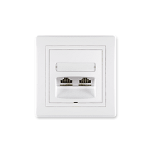 614.00 Prikljucnica komunikacijska PRESTIGE 2xRJ45 Cat 5e UT