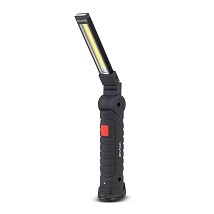 Dzepna lampa Worklight sklopjiva punjiva IP54 crna PVC 3W