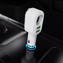 Bavin Auto punjač&sterilizator 36W PD QC3,0 2XUSB +kabl Lightning  bela - PC285