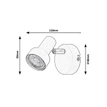 SPOT LAMPA 1XGU10 KONRAD 5354 RABALUX
