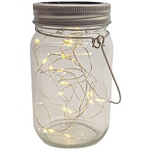 Spoljna solarna tegla sa 20LED sijalica WW IP44 200mm