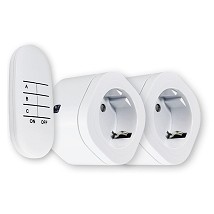 2 x Uticnica s daljinskim upravljacem 30m 13A/3000W 230V