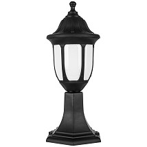 Fenjer stubna lampa Mateo-S 1xE27 Crna IP44 190x427mm