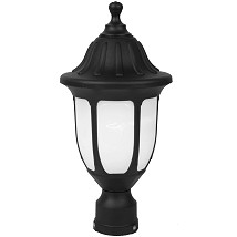 Fenjer stubna lampa Mateo-XS 1xE27 Crna IP44 166x346mm