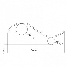 ZIDNA LAMPA LED 14W WW VESTA  567 MESING BBLINK