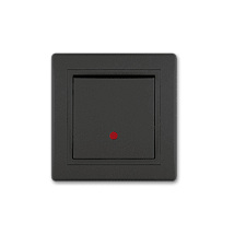 PRESTIGE Sklopka jednopolna sa indik. 10A 250V Crna Soft